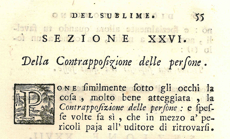 IL TRATTATO DEL SUBLIME di D. Longino edizione 1737 vol.2